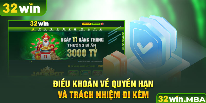 Điều khoản về quyền hạn và trách nhiệm đi kèm