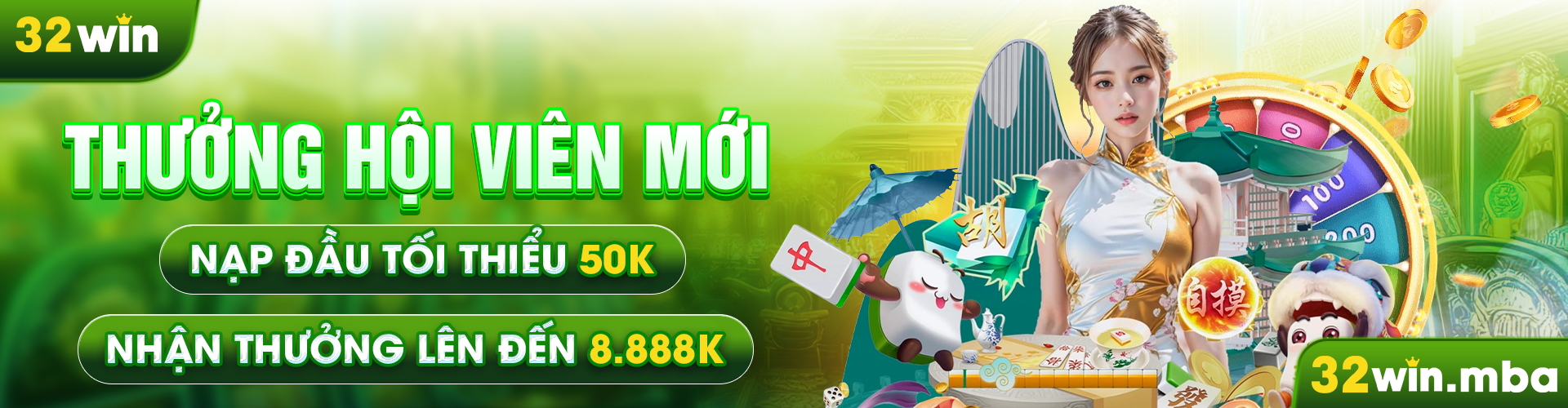Thưởng hội viên mới nạp đầu tối thiểu 50K
